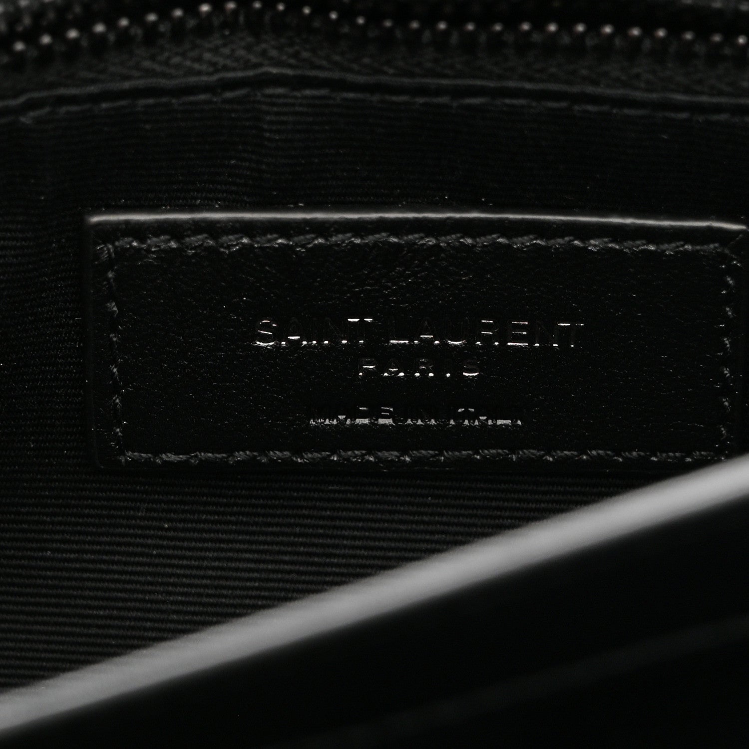 Saint Laurent Calfskin Y Quilted Monogram Monochrome Toy Loulou Crossbody Bag Black 7 of 12