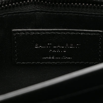 Saint Laurent Calfskin Y Quilted Monogram Monochrome Toy Loulou Crossbody Bag Black 7 of 12