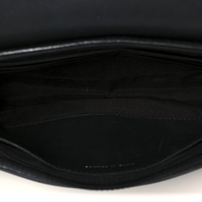 Chanel Lambskin Half Moon Wallet On Chain WOC Black 5 of 13