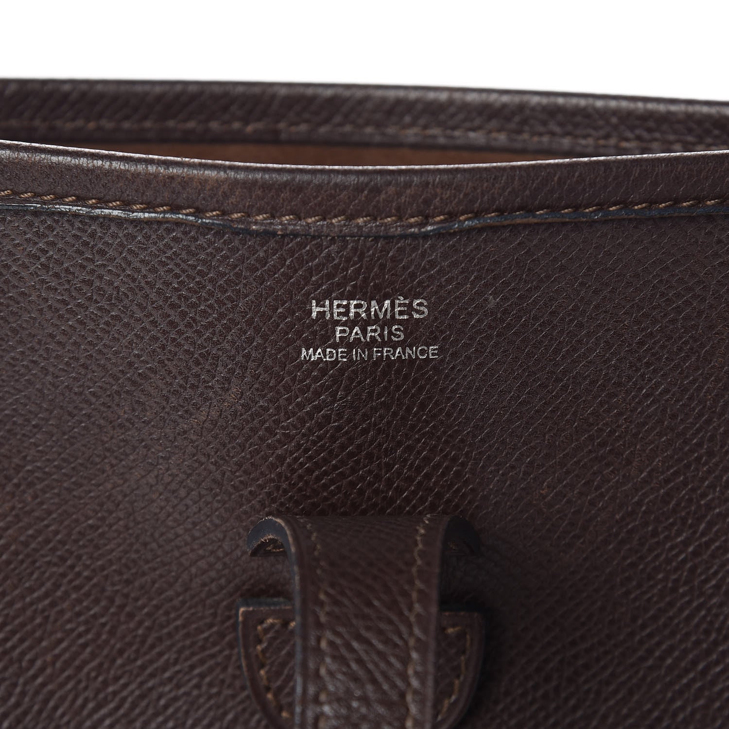 Hermes Epsom Evelyne II PM Chocolate 6 of 10