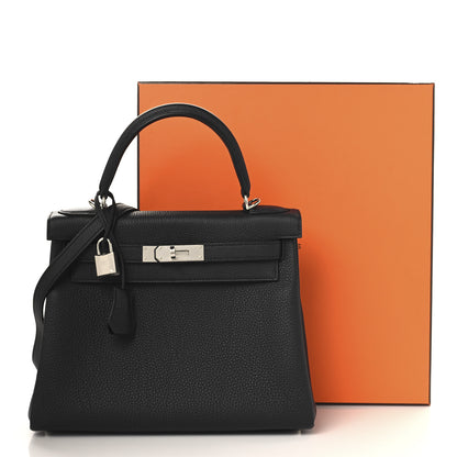 Hermes Togo Kelly Retourne 28 Black 11 of 11