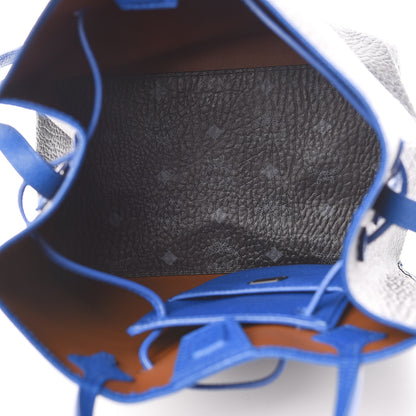 MCM Visetos Kira Drawstring Bag Black Blue 6 of 14