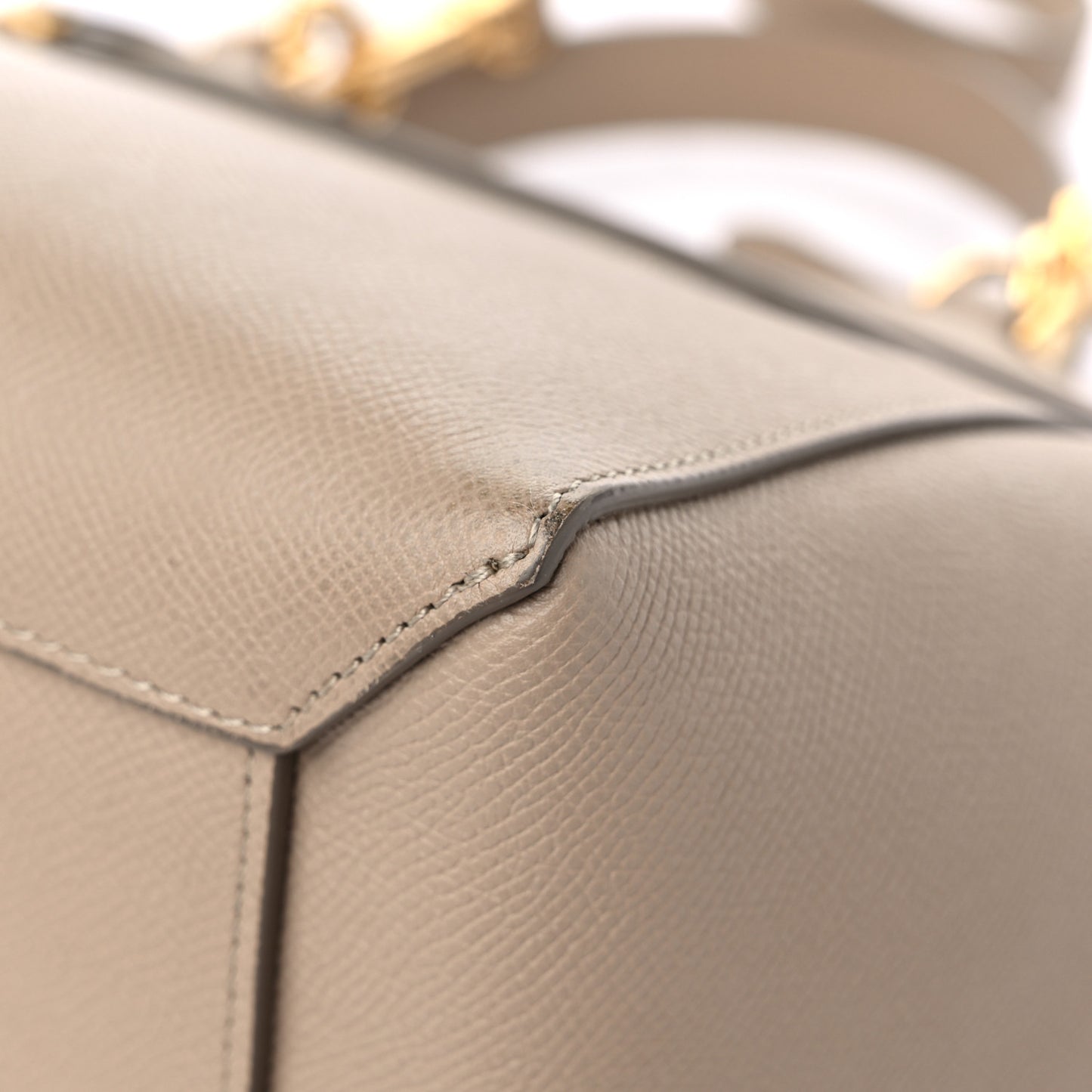 Grained Calfskin Mini Belt Bag Light Taupe
