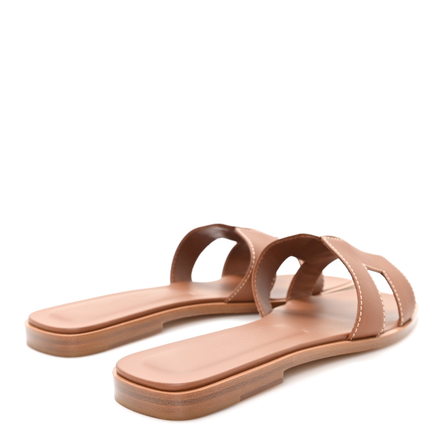 Hermes Box Calfskin Oran Sandals 36 Gold 5 of 10
