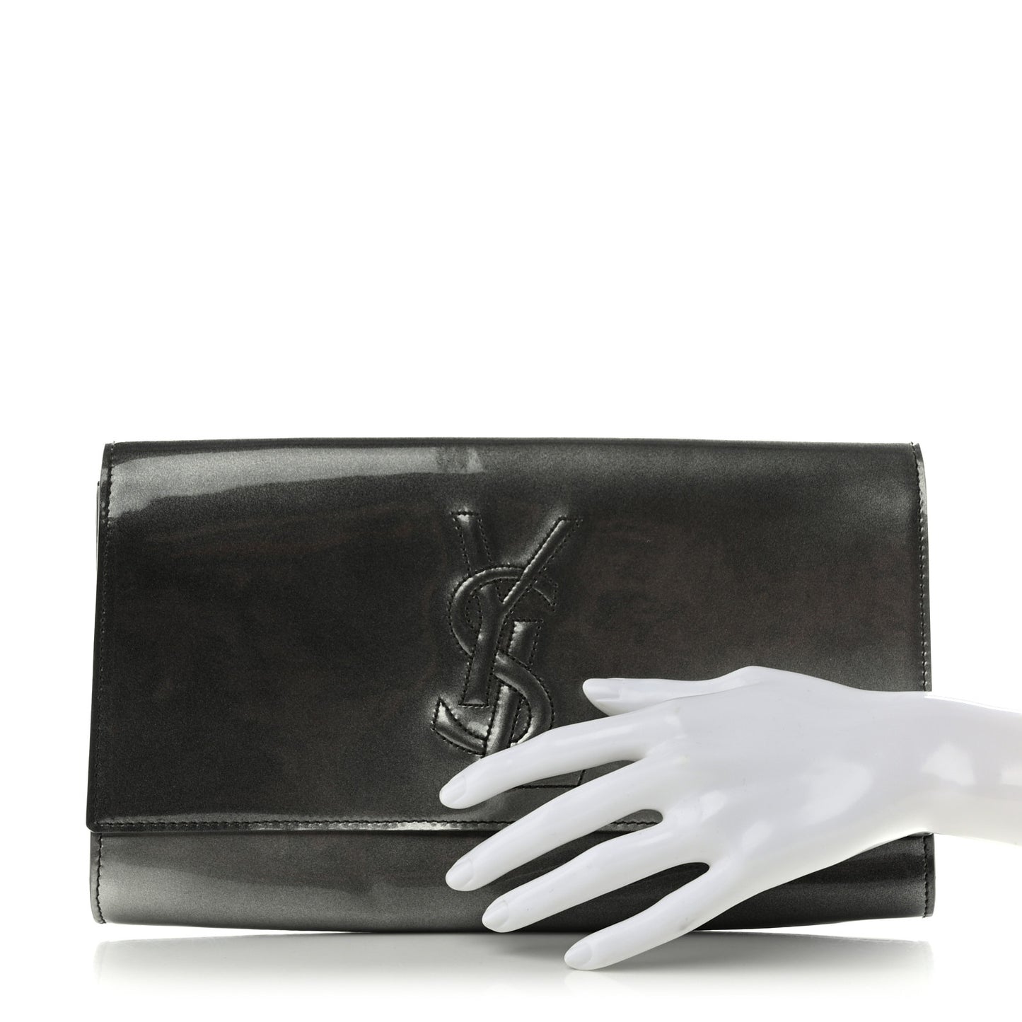 Patent Large Belle De Jour Clutch Grey