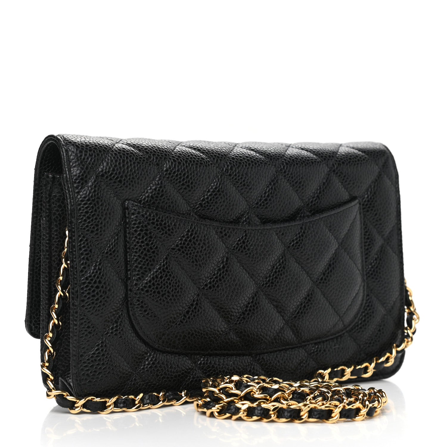 Chanel Caviar Quilted Wallet On Chain WOC Black 2 of 16