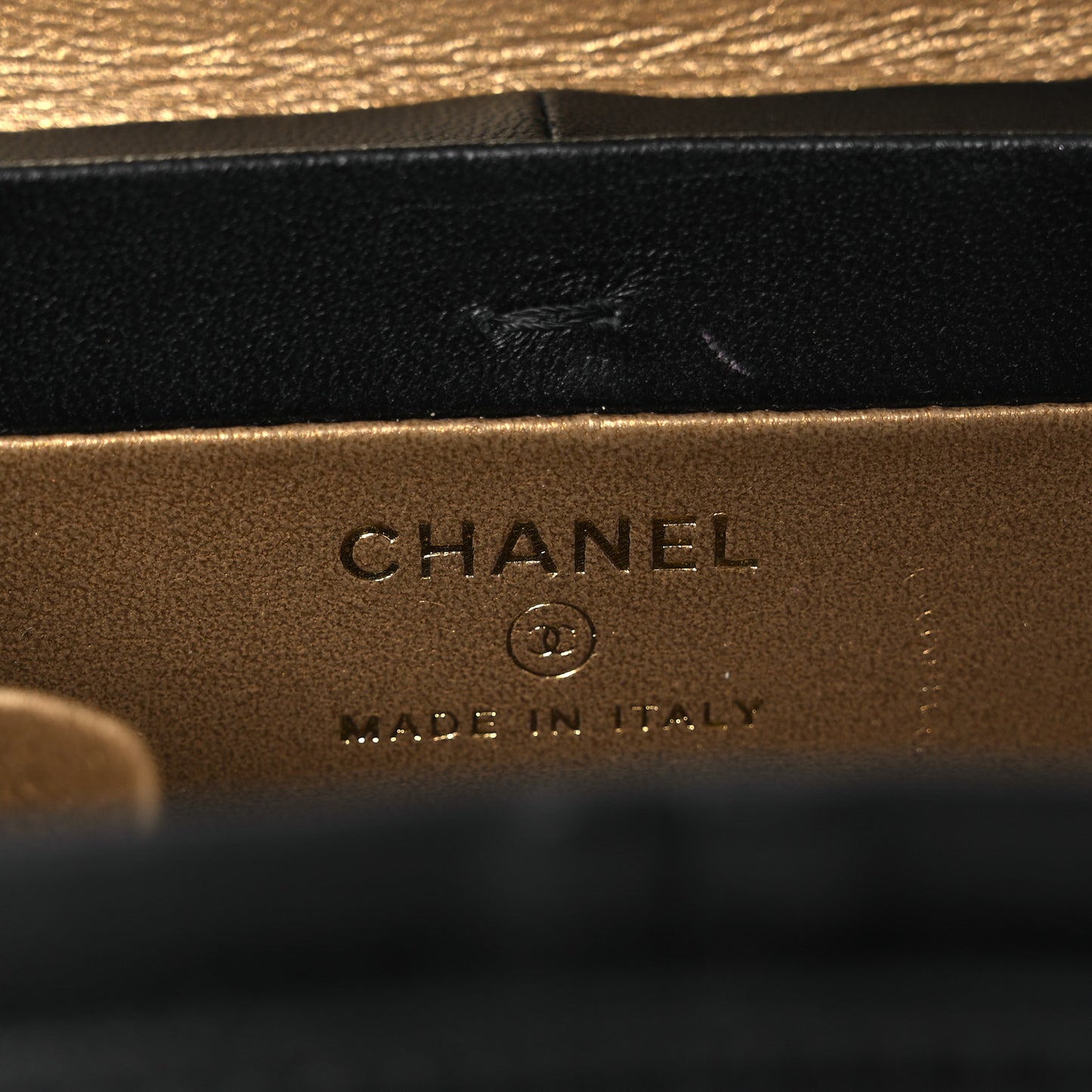 Lambskin Quilted Vanity Clutch With Chain Black