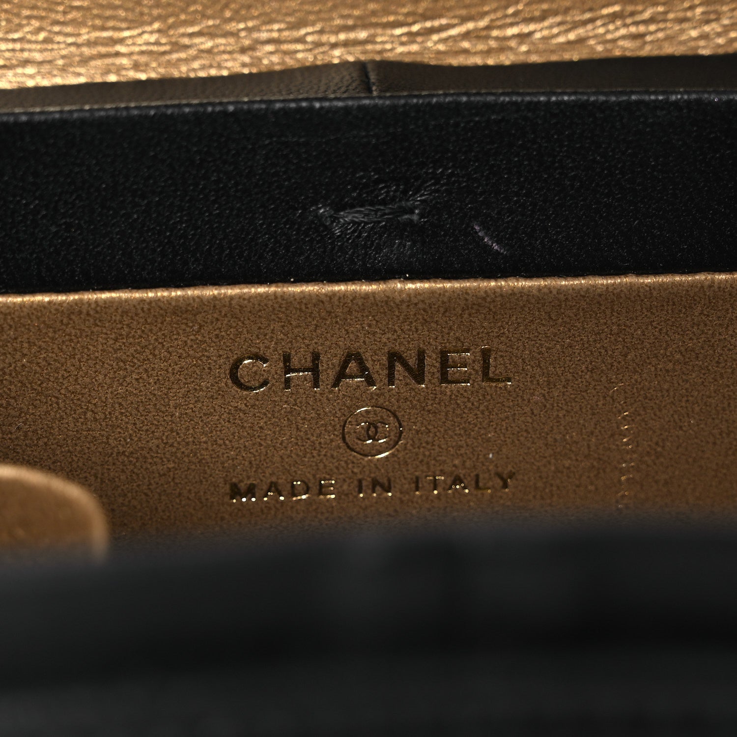Chanel Lambskin Quilted Vanity Clutch With Chain Black 5 of 11