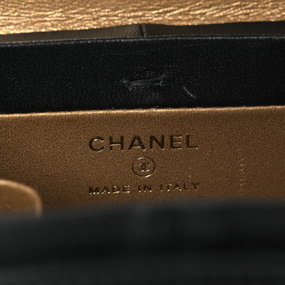 Chanel Lambskin Quilted Vanity Clutch With Chain Black 5 of 11