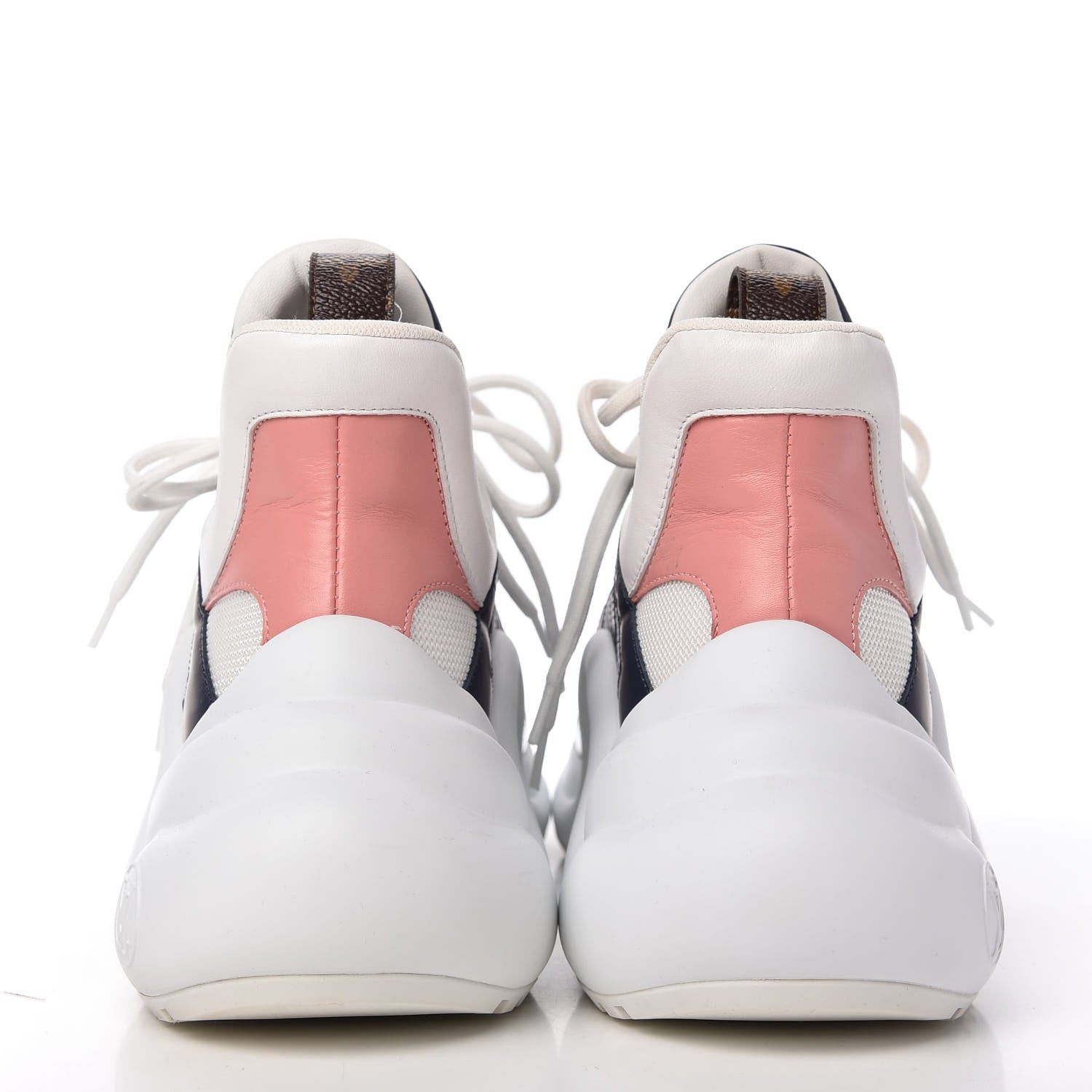 Louis Vuitton Calfskin Technical Nylon LV Archlight Sneaker 40.5 White Blue Pink 6 of 9