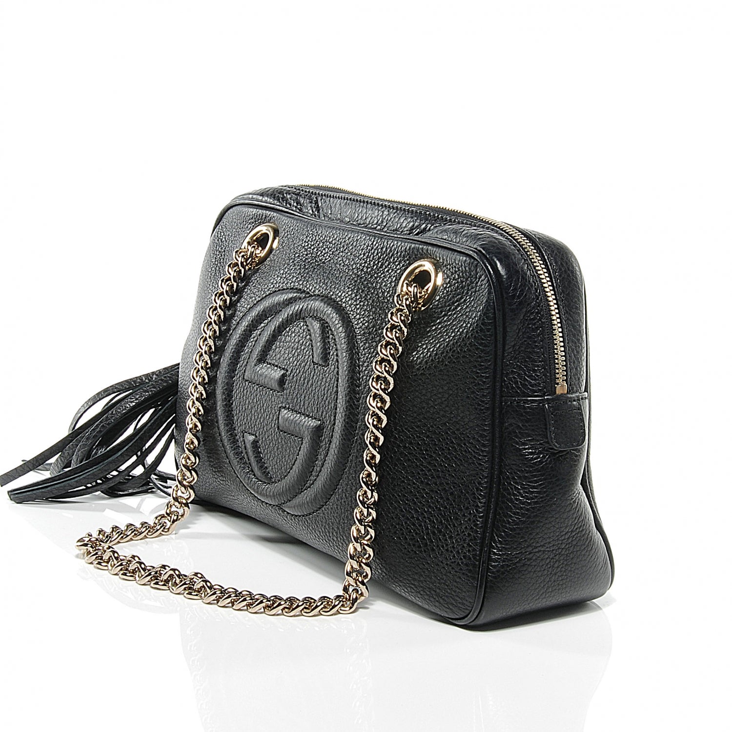 Gucci Pebbled Calfskin Small Soho Bowler Black 5 of 8