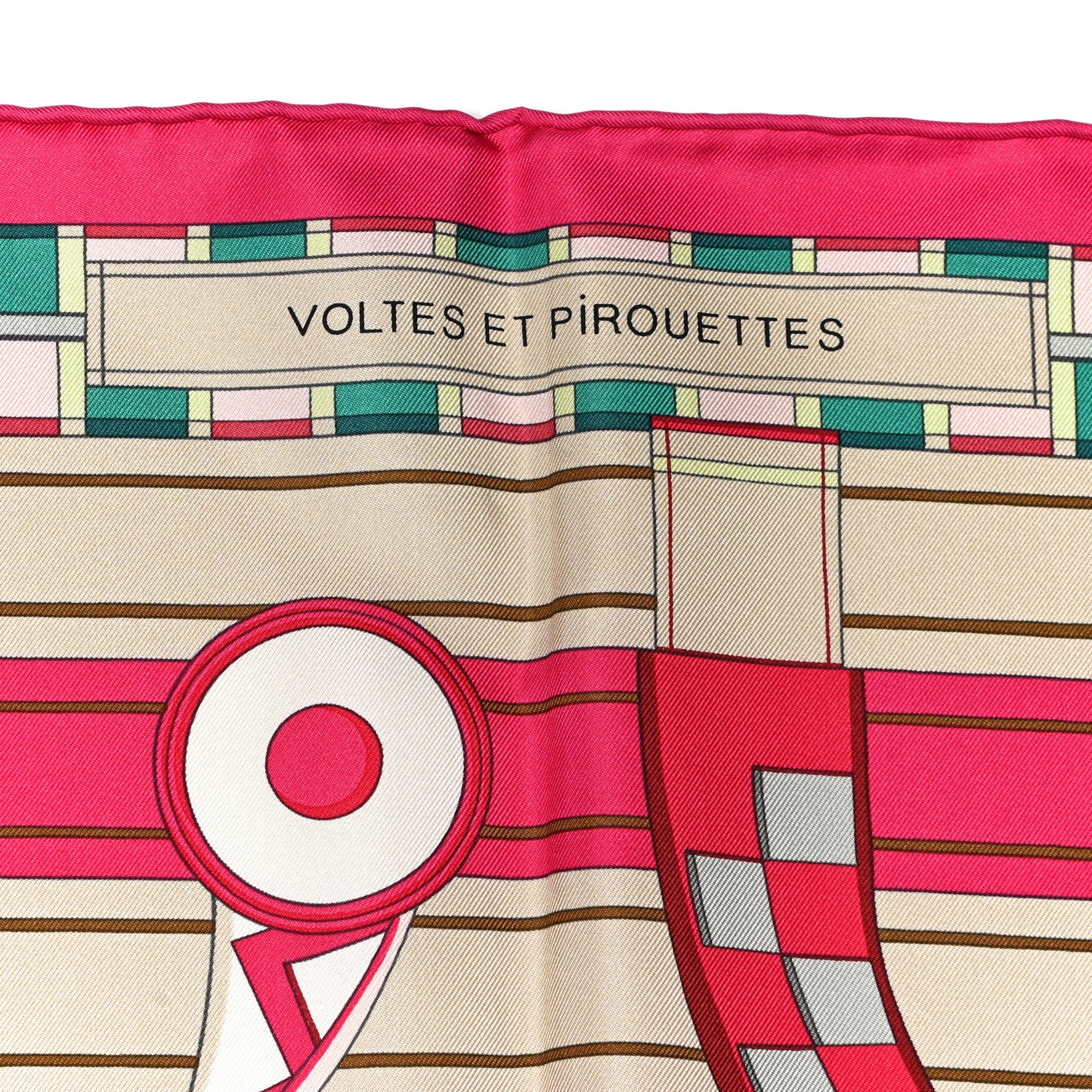 Silk Voltes Et Pirouettes Scarf 90