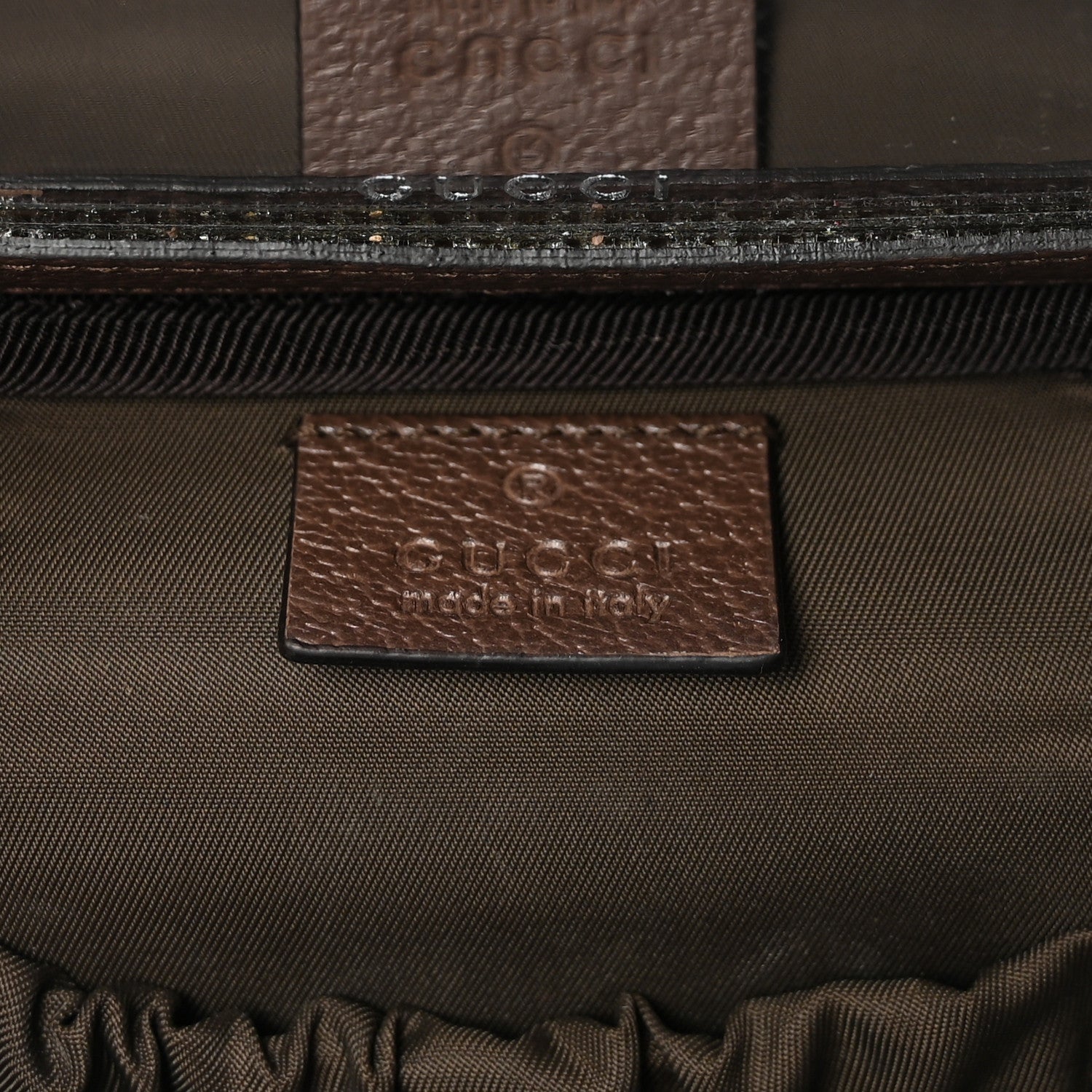 Gucci GG Supreme Monogram Textured Calfskin Web Ophidia Vanity