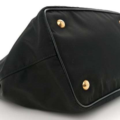 Prada Tessuto Nylon Soft Calf Tote Black 9 of 16