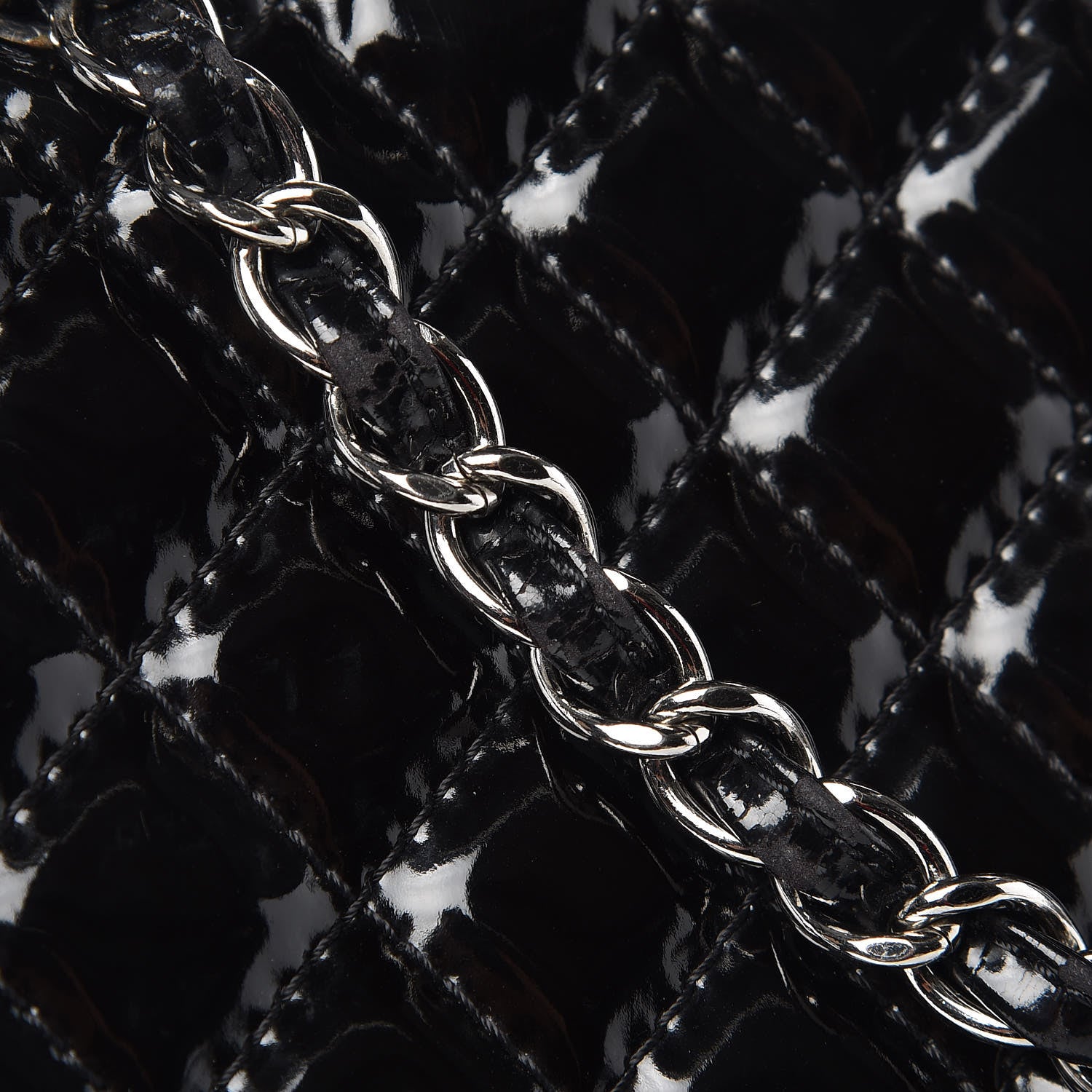 Chanel Vinyl Quilted In the Business Flap Bag Black 16 of 17