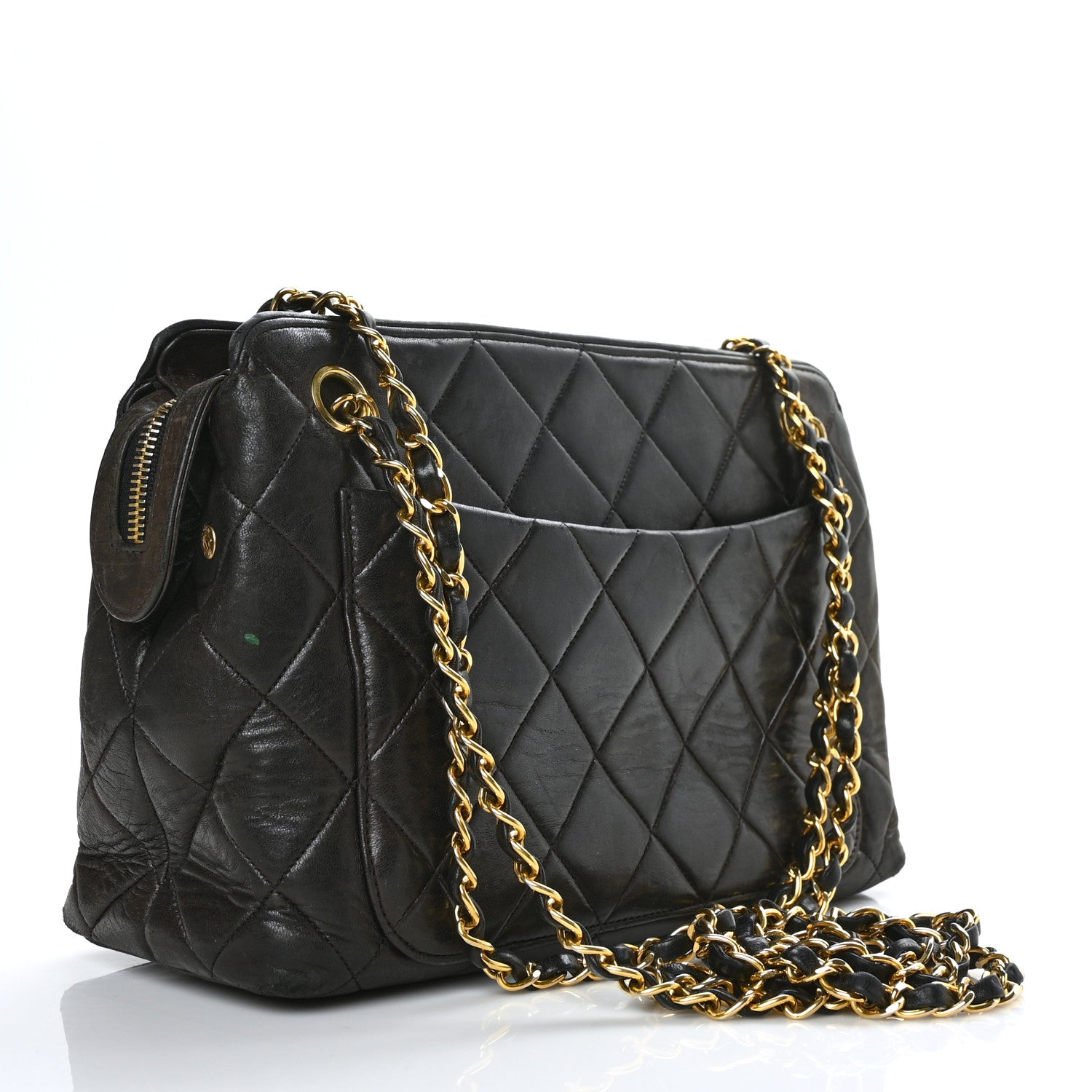 Chanel Lambskin Quilted Sun Medallion Shoulder Bag Black 3 of 10