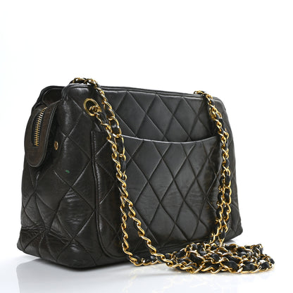 Chanel Lambskin Quilted Sun Medallion Shoulder Bag Black 3 of 10