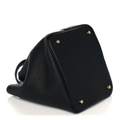 Hermes Taurillon Clemence Picotin Lock 22 MM Black 3 of 9