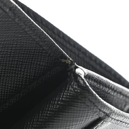 Prada Saffiano Metal Compact Wallet Black 8 of 8