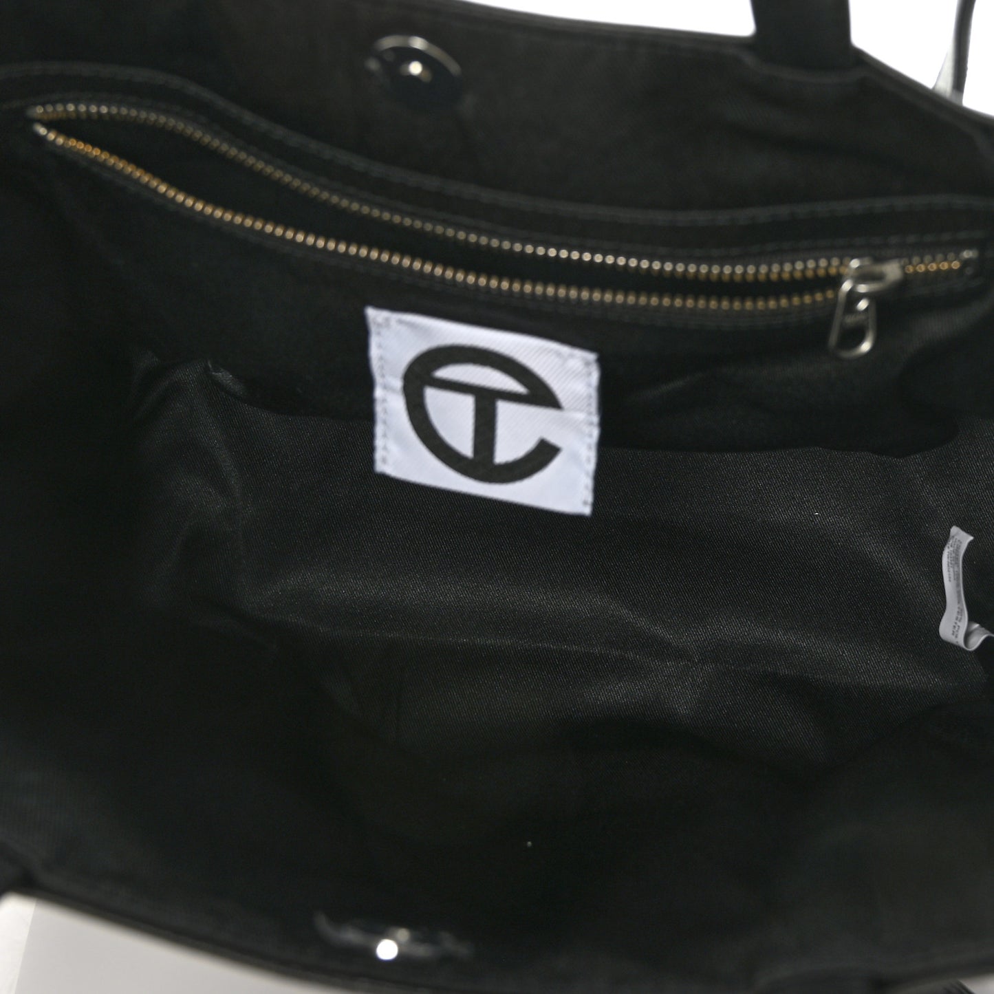 Vegan Leather Medium Shopping Bag Black