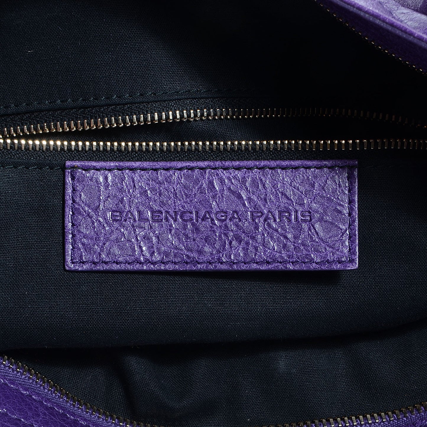 Agneau Velo Gold Hardware Dark Violet