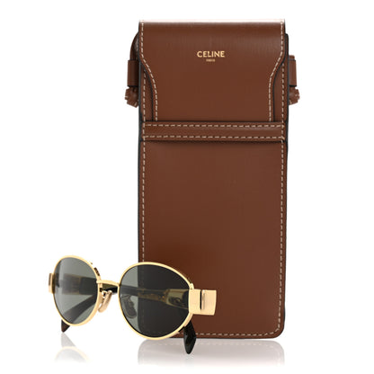 Celine Metal Triomphe 01 Sunglasses CL40235U Gold Green 7 of 7