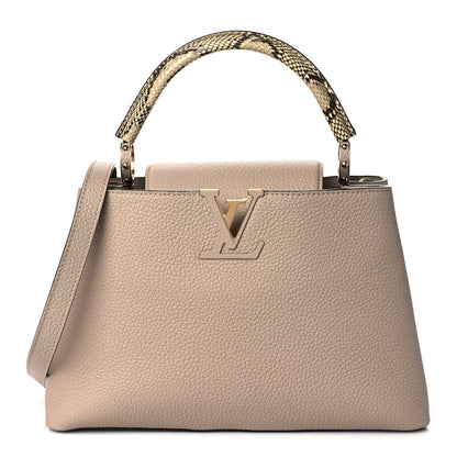 Louis Vuitton Taurillon Python Capucines PM Galet 1 of 10