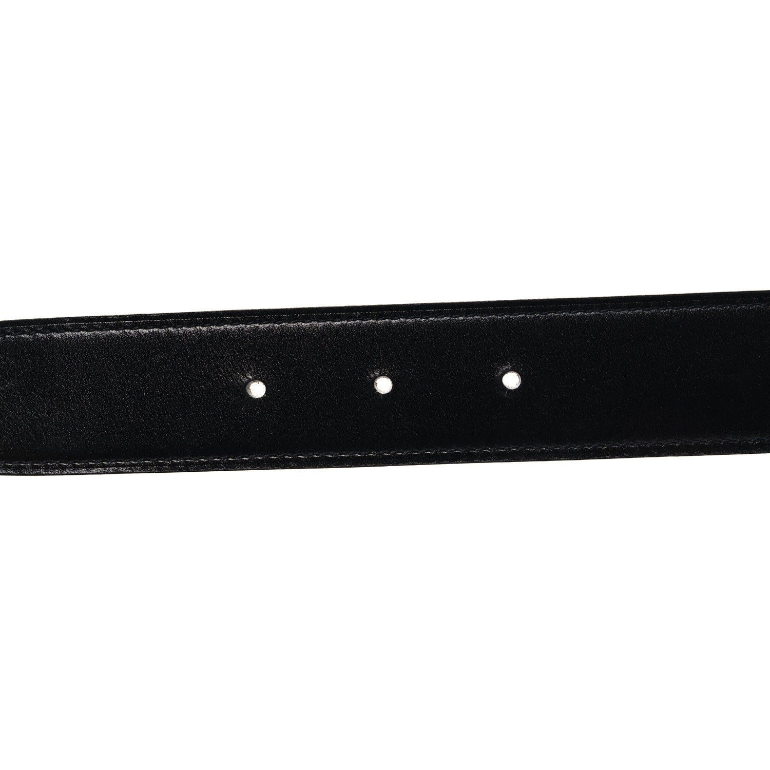 Hermes Box Togo 32mm H Belt 80 32 Black Orange 3 of 7