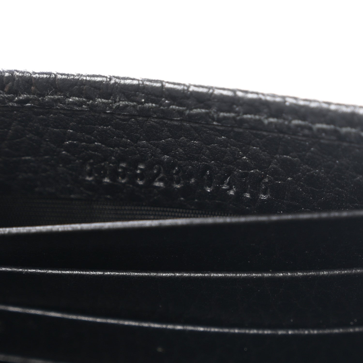 Gucci Dollar Calfskin Interlocking G Chain Wallet Black 6 of 10