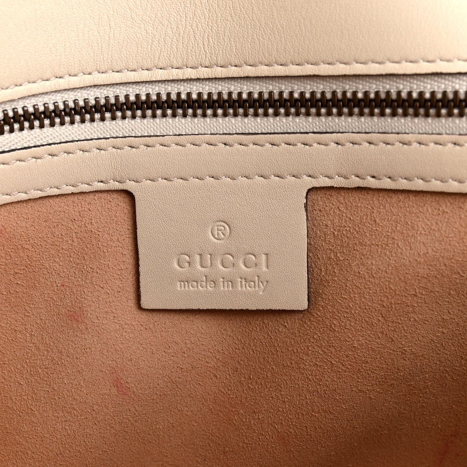 Gucci Calfskin Matelasse Small GG Marmont Shoulder Bag White 6 of 12