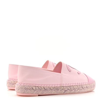 Chanel Lambskin CC Espadrilles 37 Light Pink 4 of 16