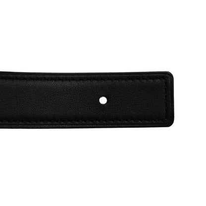 Hermes Swift Epsom 24mm Mini Constance H Belt 75 Black Etoupe 7 of 9