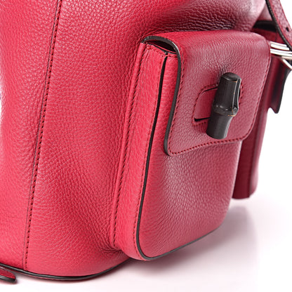 Gucci Cellarius Calfskin Medium Bamboo Backpack Petunia 13 of 16