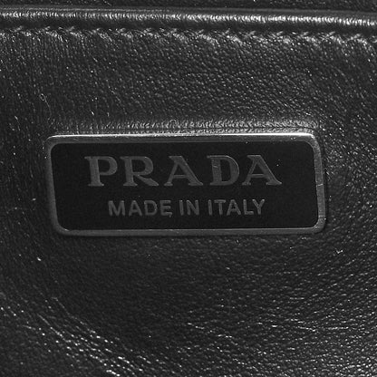 Prada Spazzolato Cleo Shoulder Bag Black 5 of 8