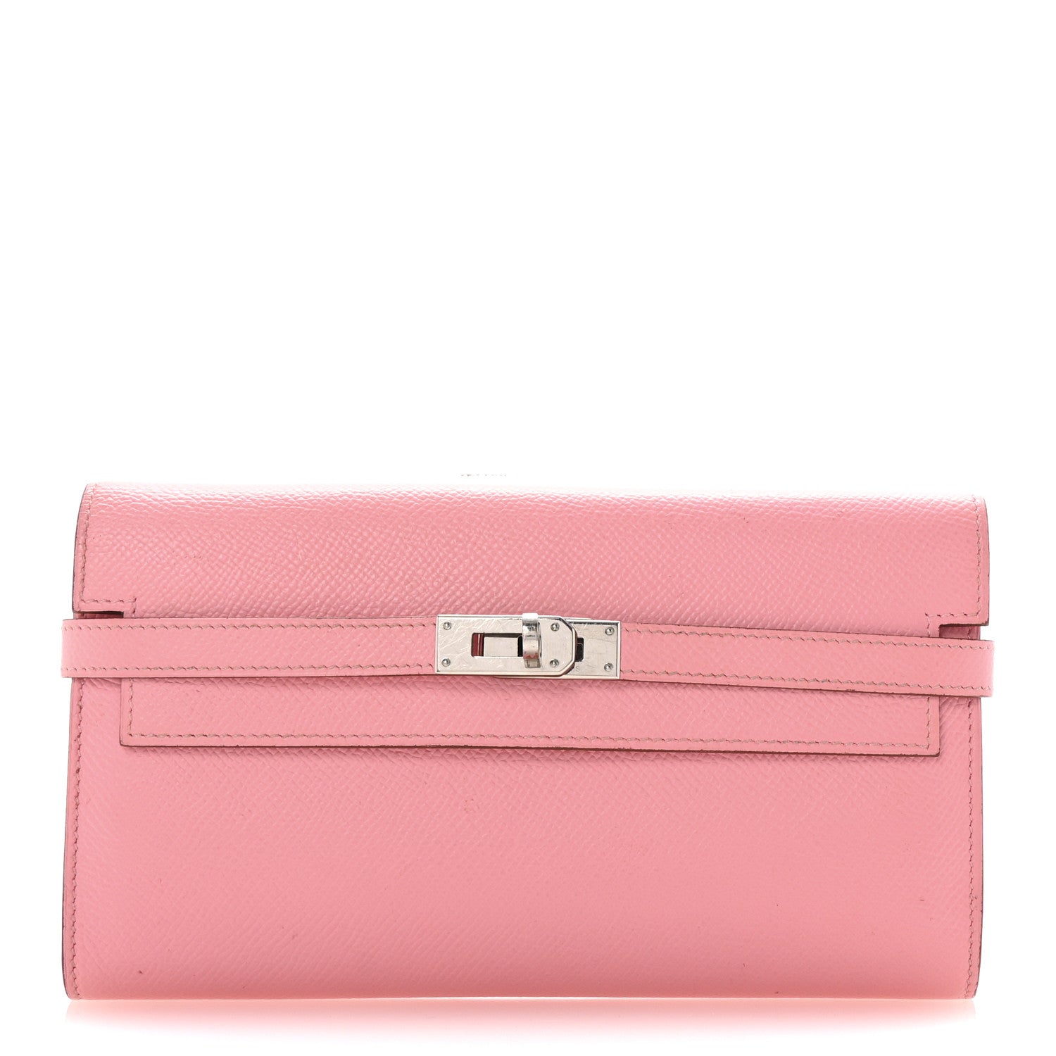 Hermes Epsom Kelly Longue Wallet Rose Confetti 1 of 6