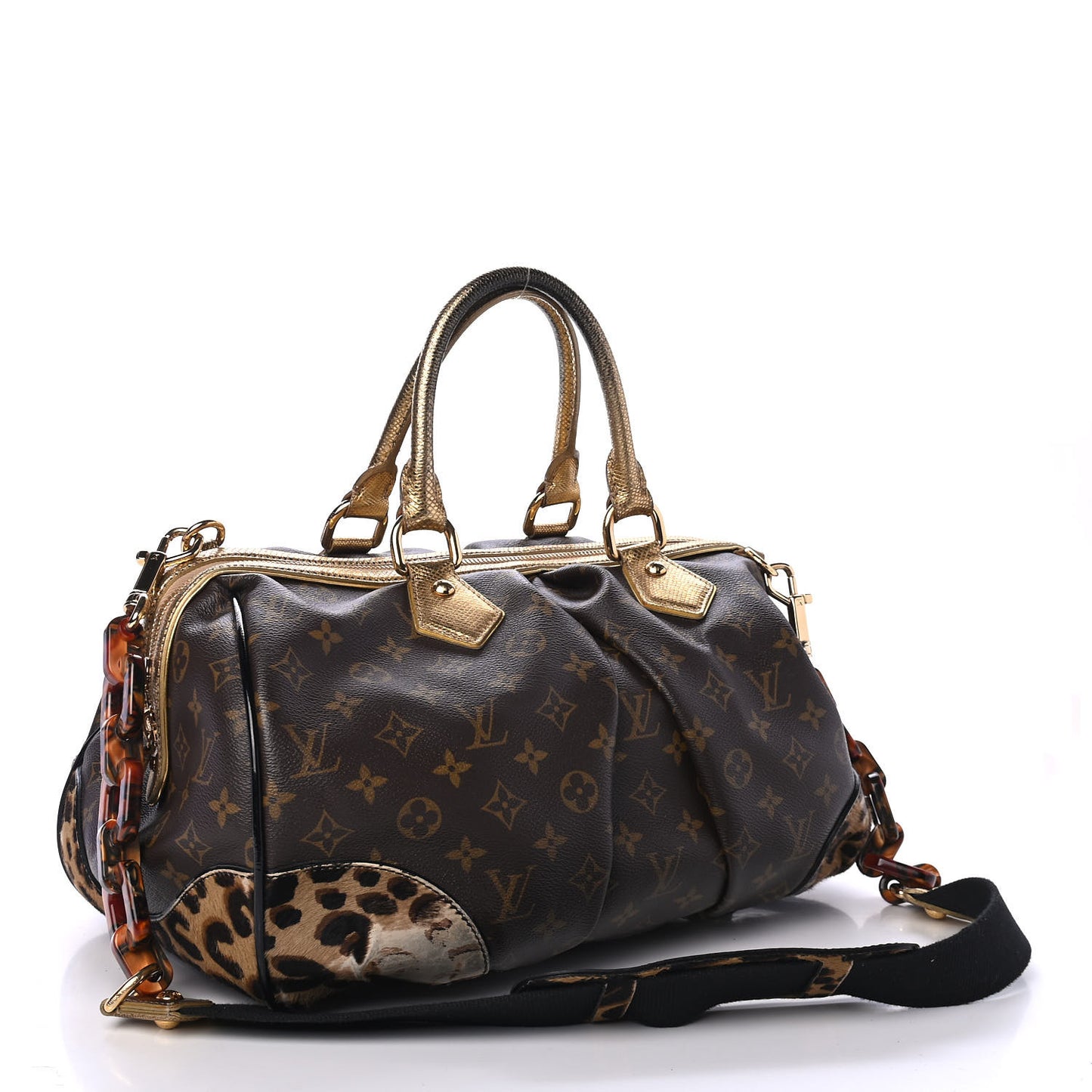 Monogram Leopard Stephen Bag