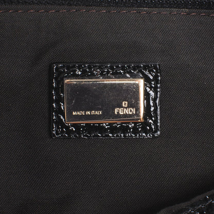 Fendi Sequin Wool Striped Roll Tote 6 of 7
