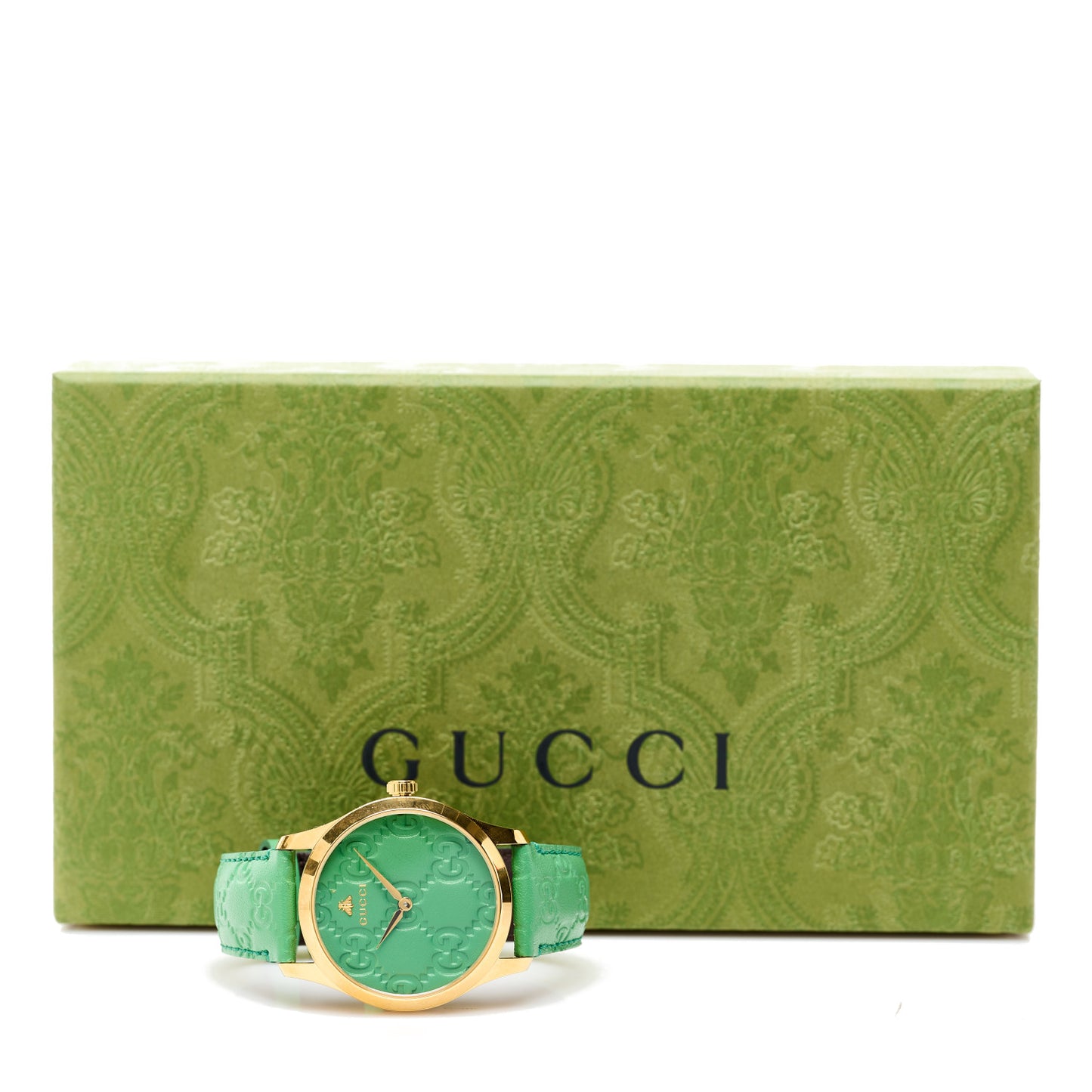 Stainless Steel Calfskin 38mm G-Timeless Quartz Watch Green