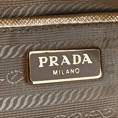 Prada Metallic Saffiano Mini Camera Crossbody Platino 6 of 11