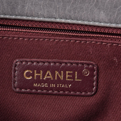 Chanel Glazed Calfskin Quilted Large Perfect Edge Flap Grey 6 of 17