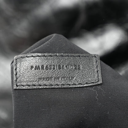 Saint Laurent Crinkled Calfskin Matelasse Monogram Medium Niki Chain Satchel Black 7 of 10