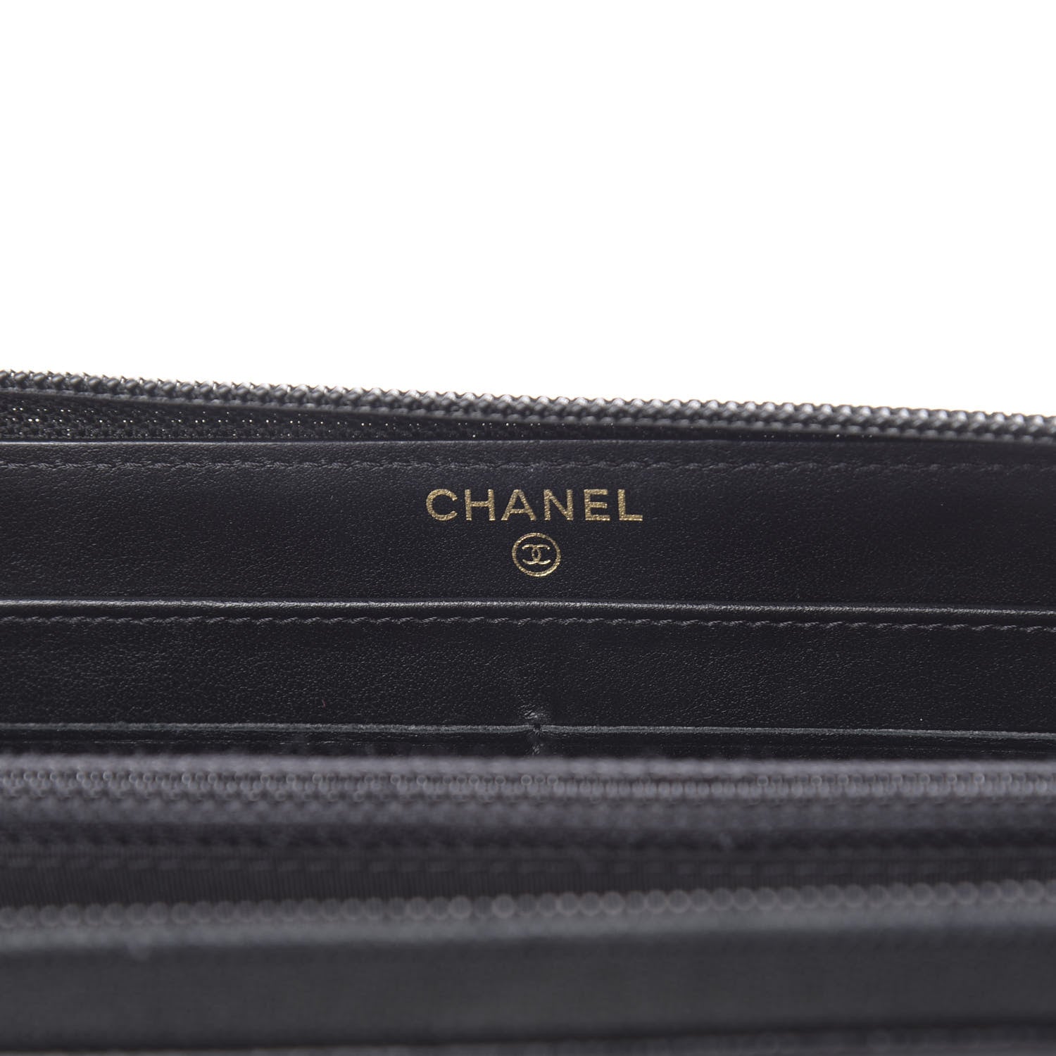 Chanel Caviar Large Timeless CC Zip Around Wallet Black 6 of 12