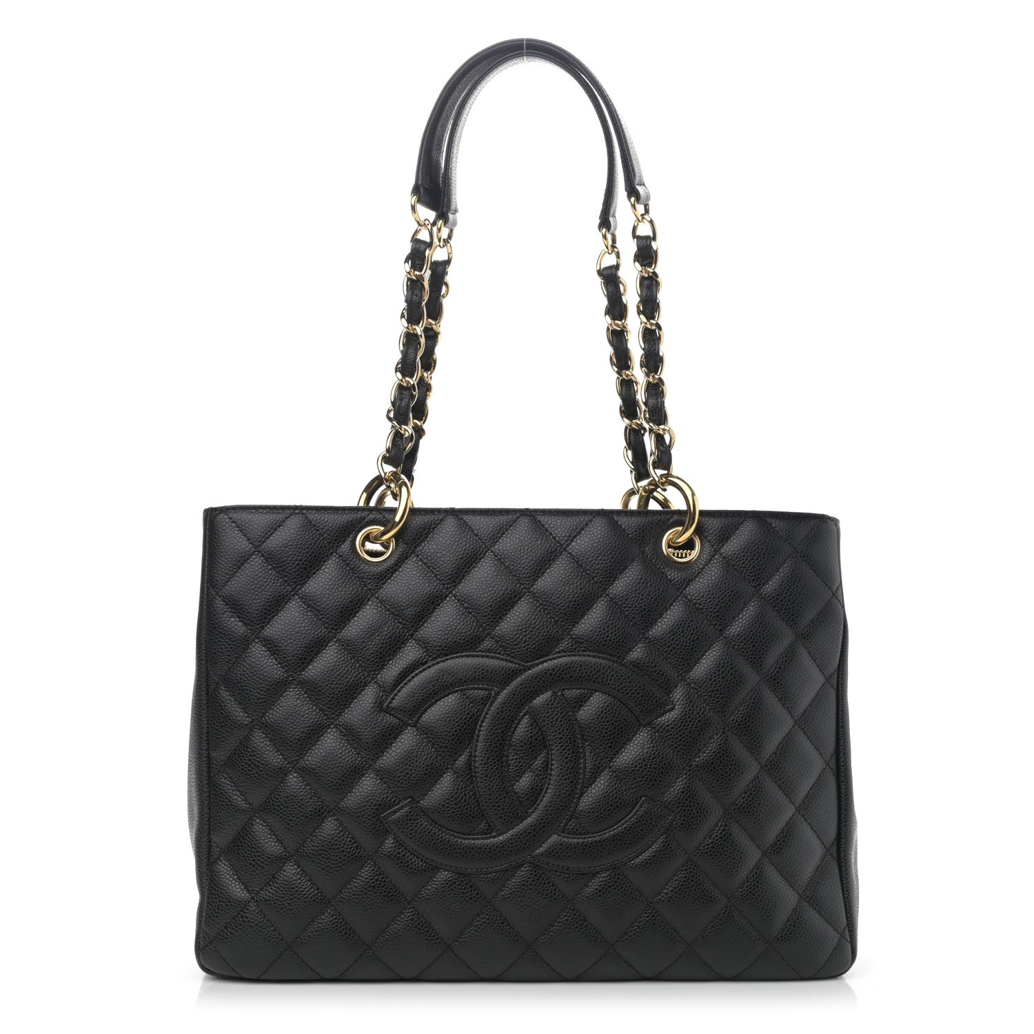 Chanel Caviar Quilted Grand Shopping Tote GST Black 1 of 10