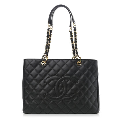 Chanel Caviar Quilted Grand Shopping Tote GST Black 1 of 10