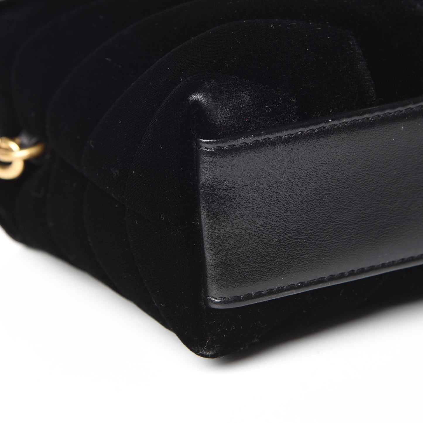 Velvet Y Quilted Monogram Toy Loulou Chain Satchel French Black