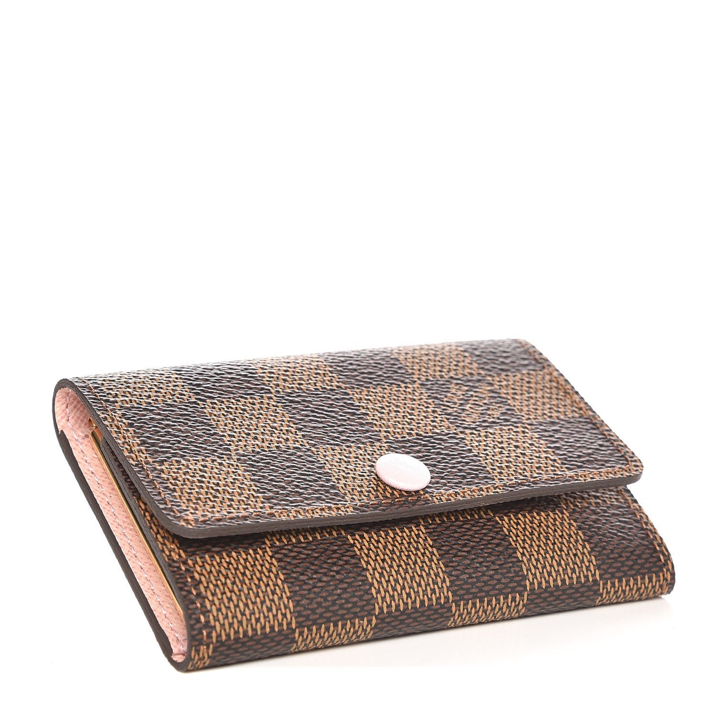 Damier Ebene Multicles 6 Key Holder Rose Ballerine