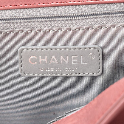 Chanel Calfskin Coco Bengal Accordion Flap Dark Pink 6 of 11