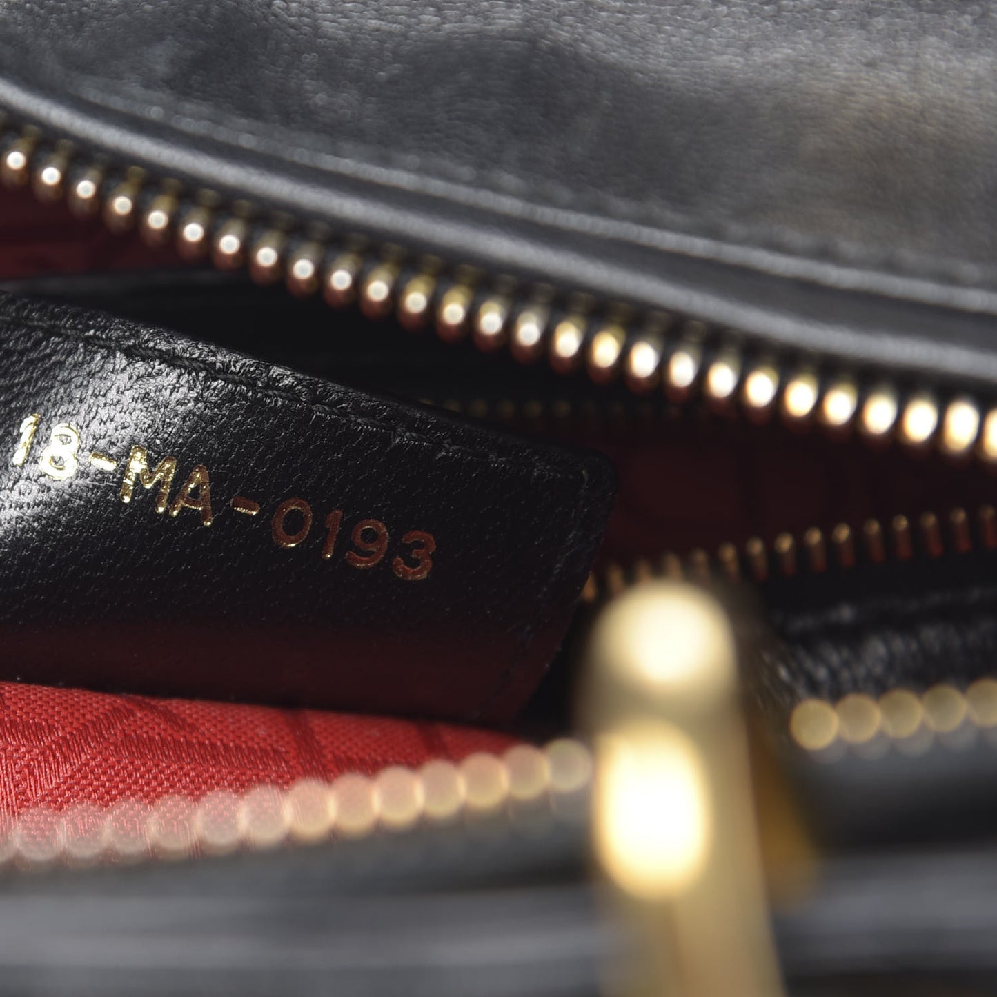 Lambskin Cannage Large Lady Dior Black