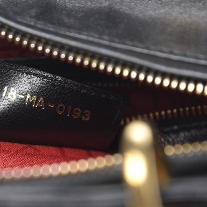 Christian Dior Lambskin Cannage Large Lady Dior Black 7 of 16