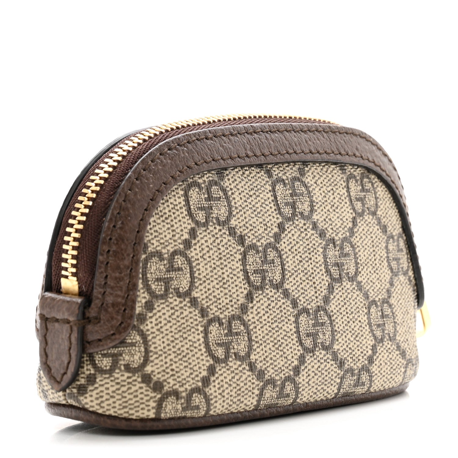 Gucci GG Supreme Monogram Web Ophidia Dome Key Pouch Beige New Acero 3 of 9